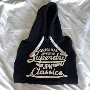 Superdry Japan Women’s Black Pullover Graphic Hoodie